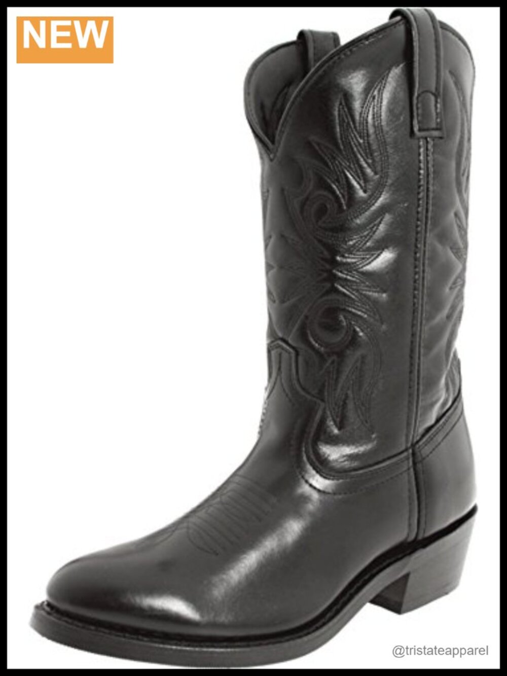 Laredo 12-Inch Trucker Leather Western Boot Round Toe